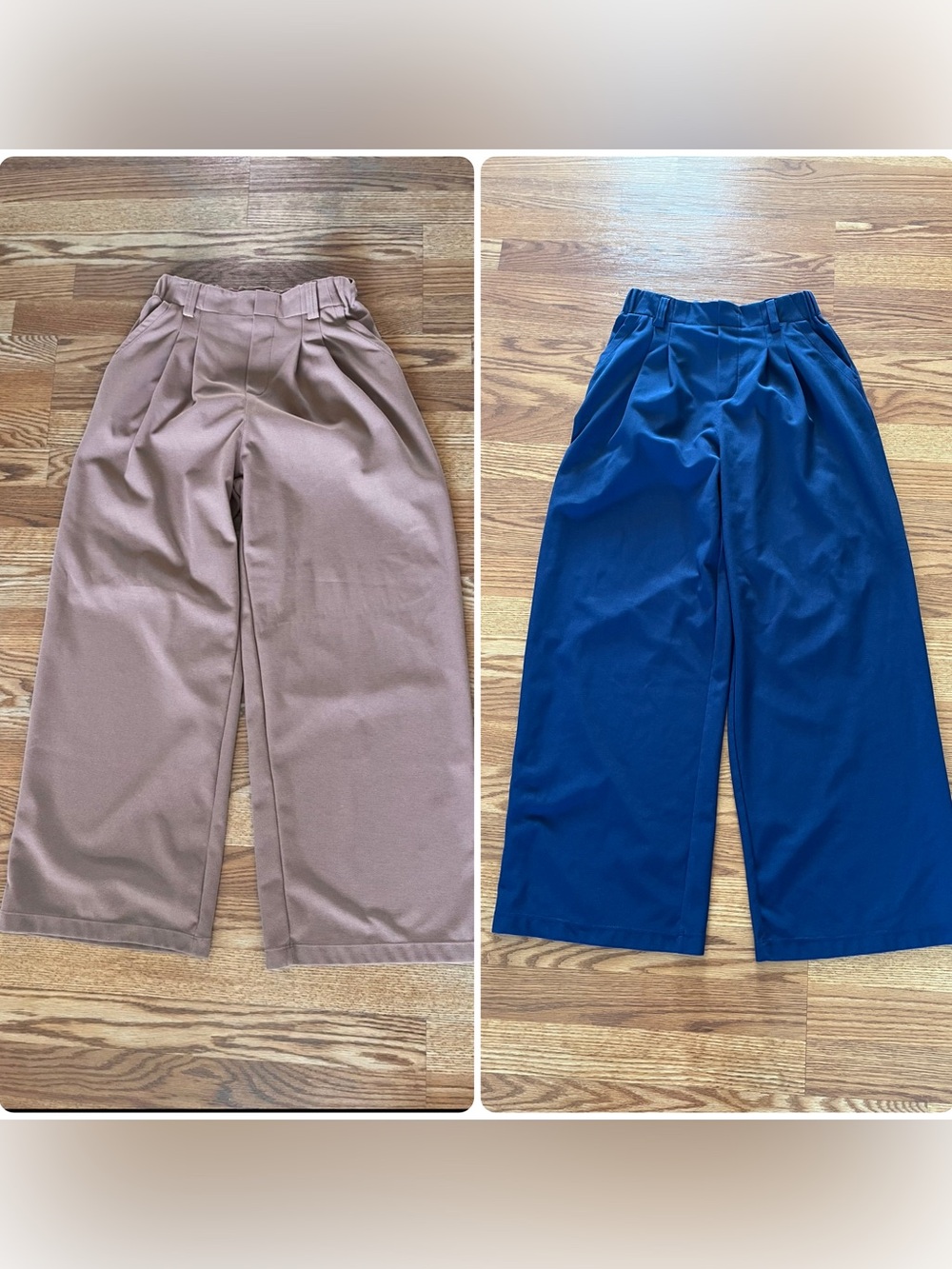 Halara wide leg flex waffle work pants (S)